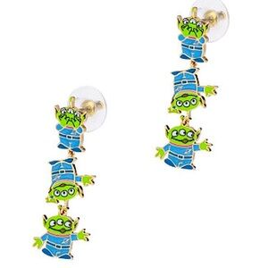 🪐🚀☄️💚BaubleBar Pixar Disney Toy Story Alien Green Men dangle earrings NIB